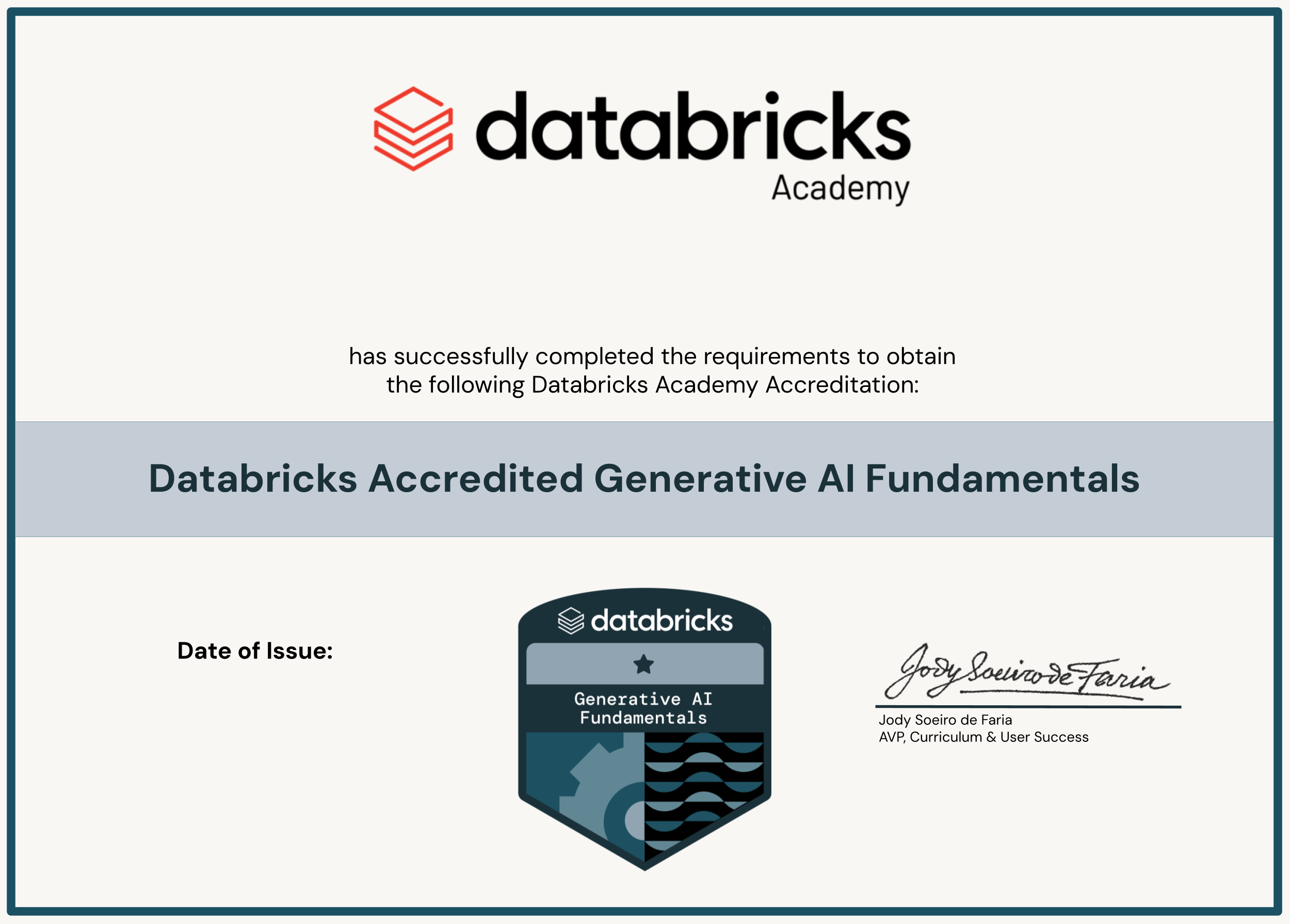 Databricks Generative AI Fundamentals